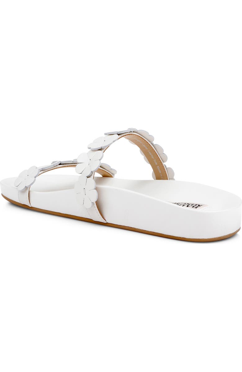 Badgley Mischka Collection Waterbury Slide Sandal, Alternate, color, White Leather