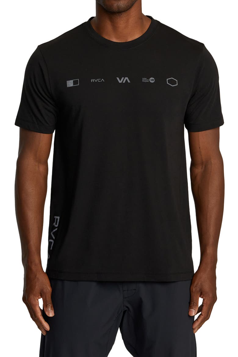 Brand Reflect Performance Graphic T-Shirt, Main, color, BLACK