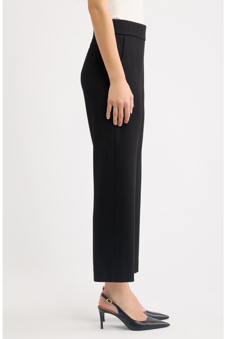 Wide Leg Cropped Pants, Alternate, color, ANNE BLACK