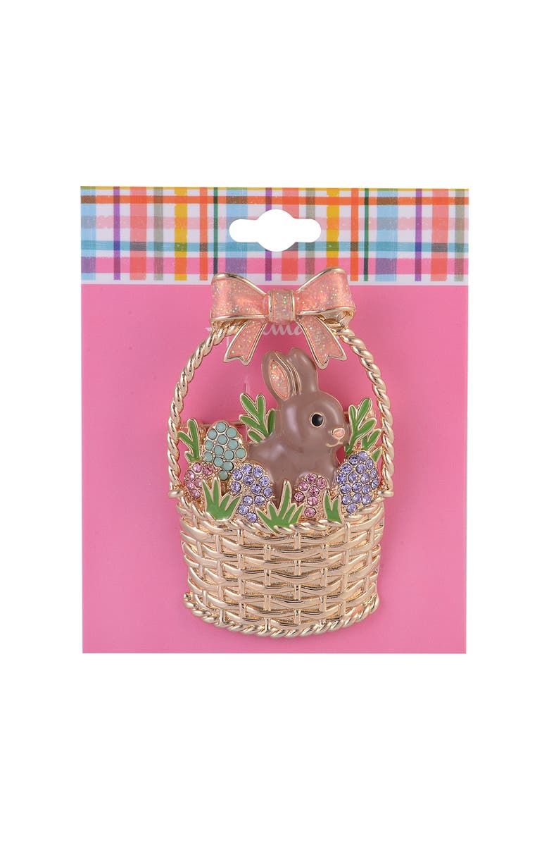 Hallmark Easter Basket Pin, Alternate, color, Brown
