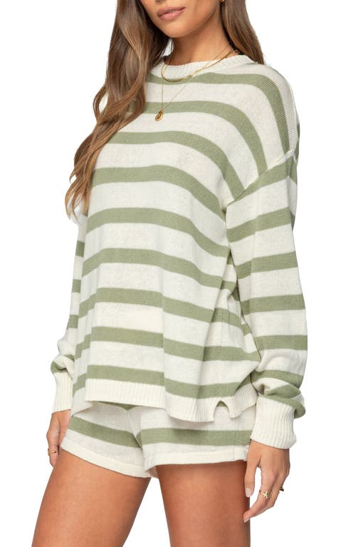 EDIKTED EDIKTED AMARIS STRIPE OVERSIZE SWEATER 