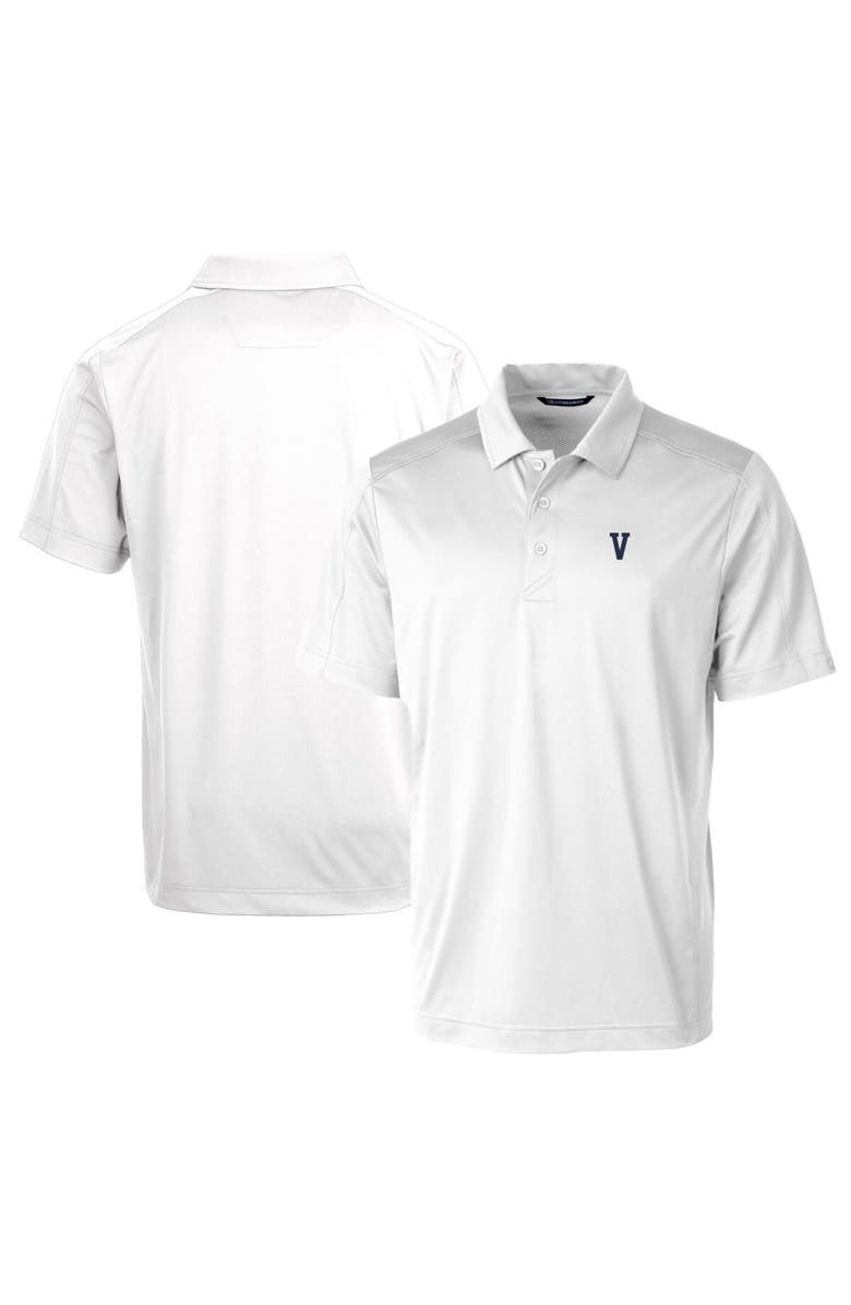 Cutter & Buck Men's Cutter & Buck White Villanova Wildcats Team Logo Big & Tall Prospect Textured Stretch Polo, Alternate, color, 