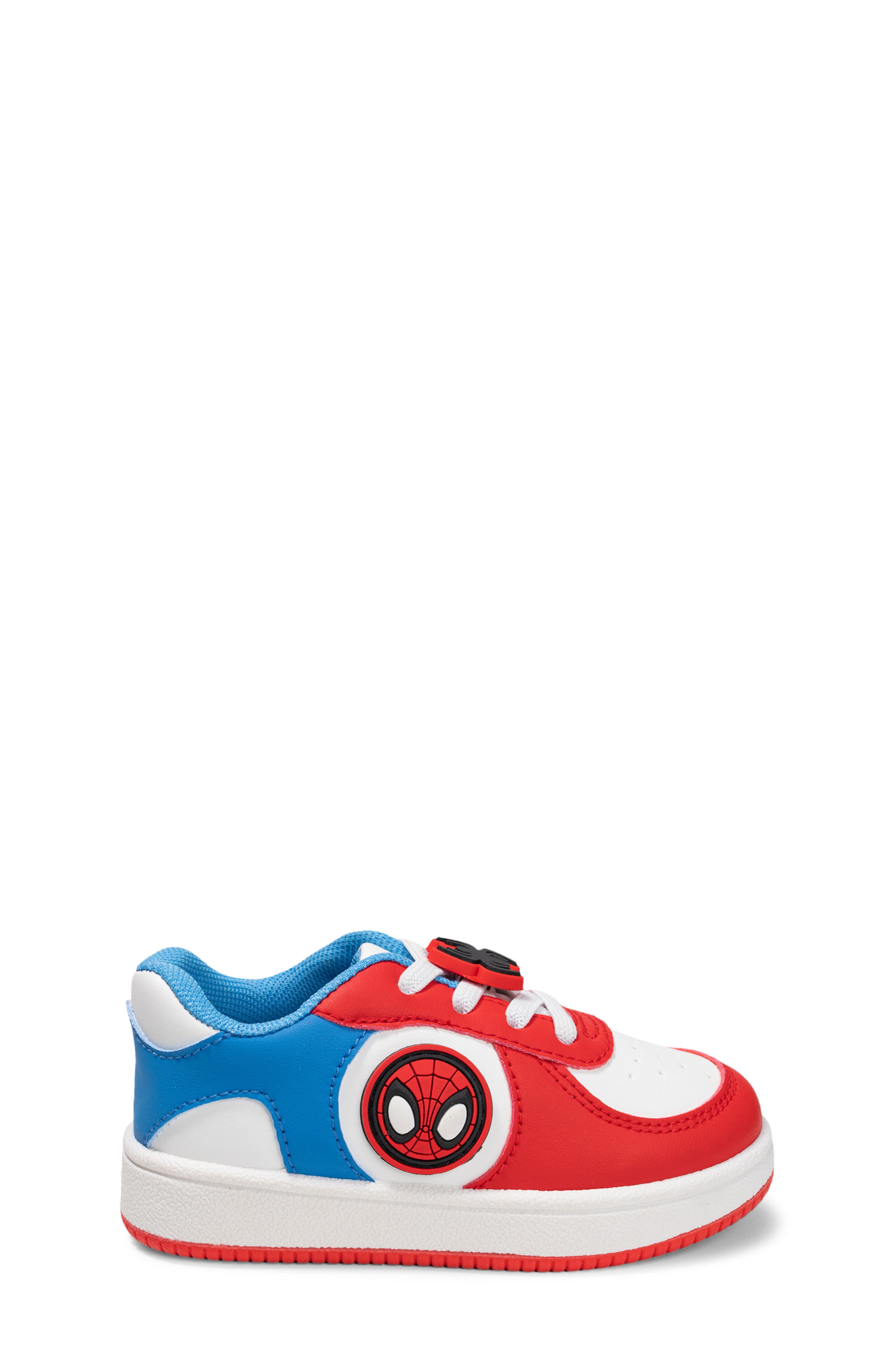 Kids' Spidey & Friends Sneaker, Alternate, color, WHITE/ RED