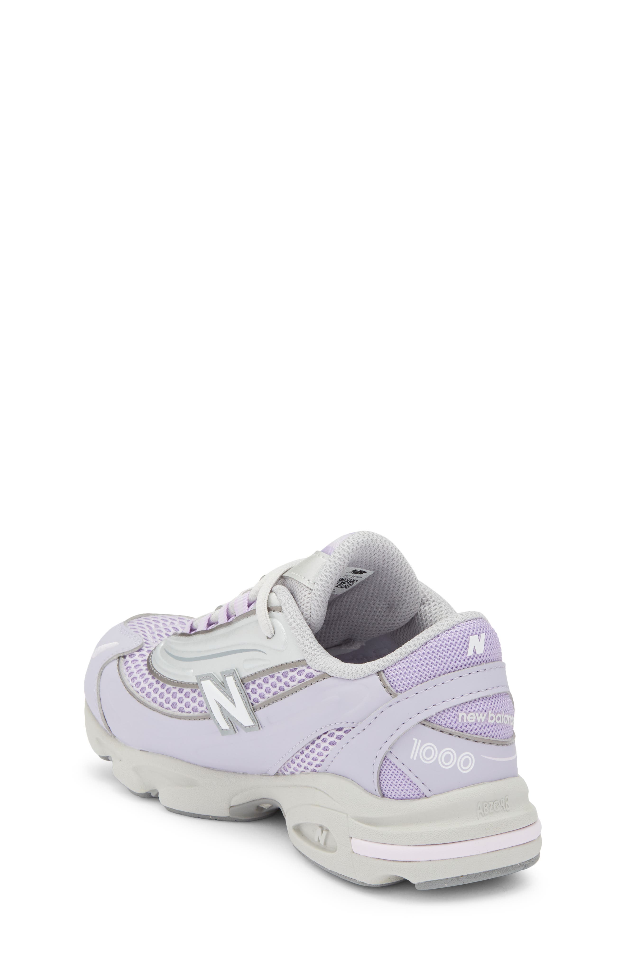 New Balance Kids' 1000 Sneaker, Alternate, color, Lavender/ Silver Metallic