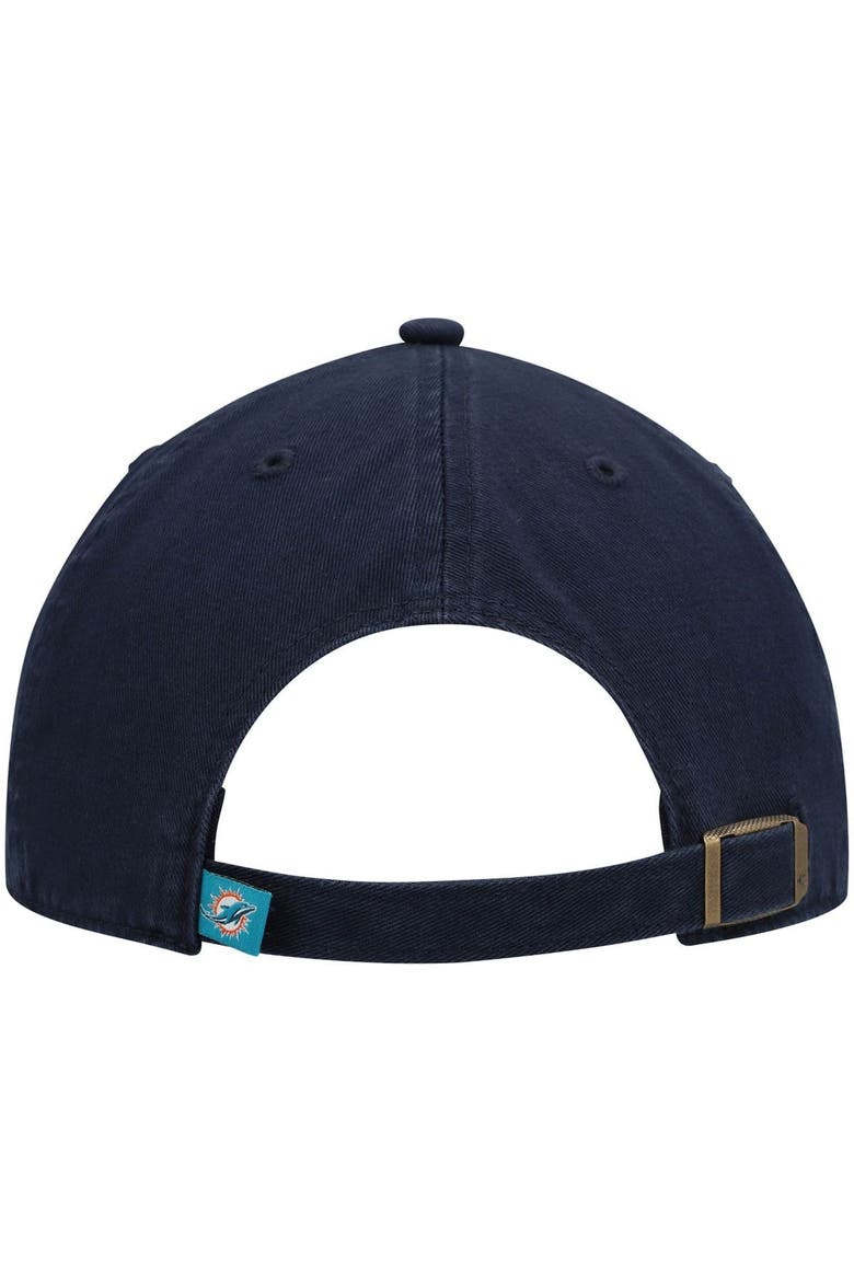 Men's '47 Navy Miami Dolphins Clean Up Alternate Adjustable Hat, Alternate, color, NAVY