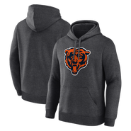 Logo Athletic Men's Logo Athletic Heather Charcoal Chicago Bears Primary Logo Hoodie