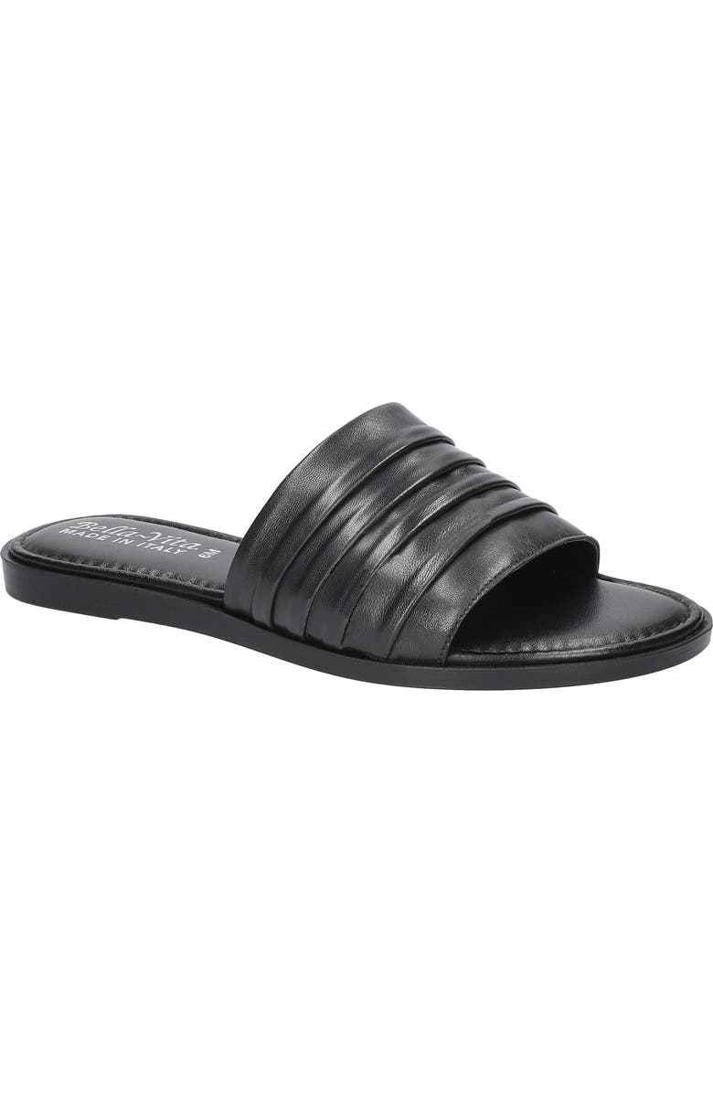 Bella Vita Rya-Italy Slide Sandal, Main, color, Black Italian Leather