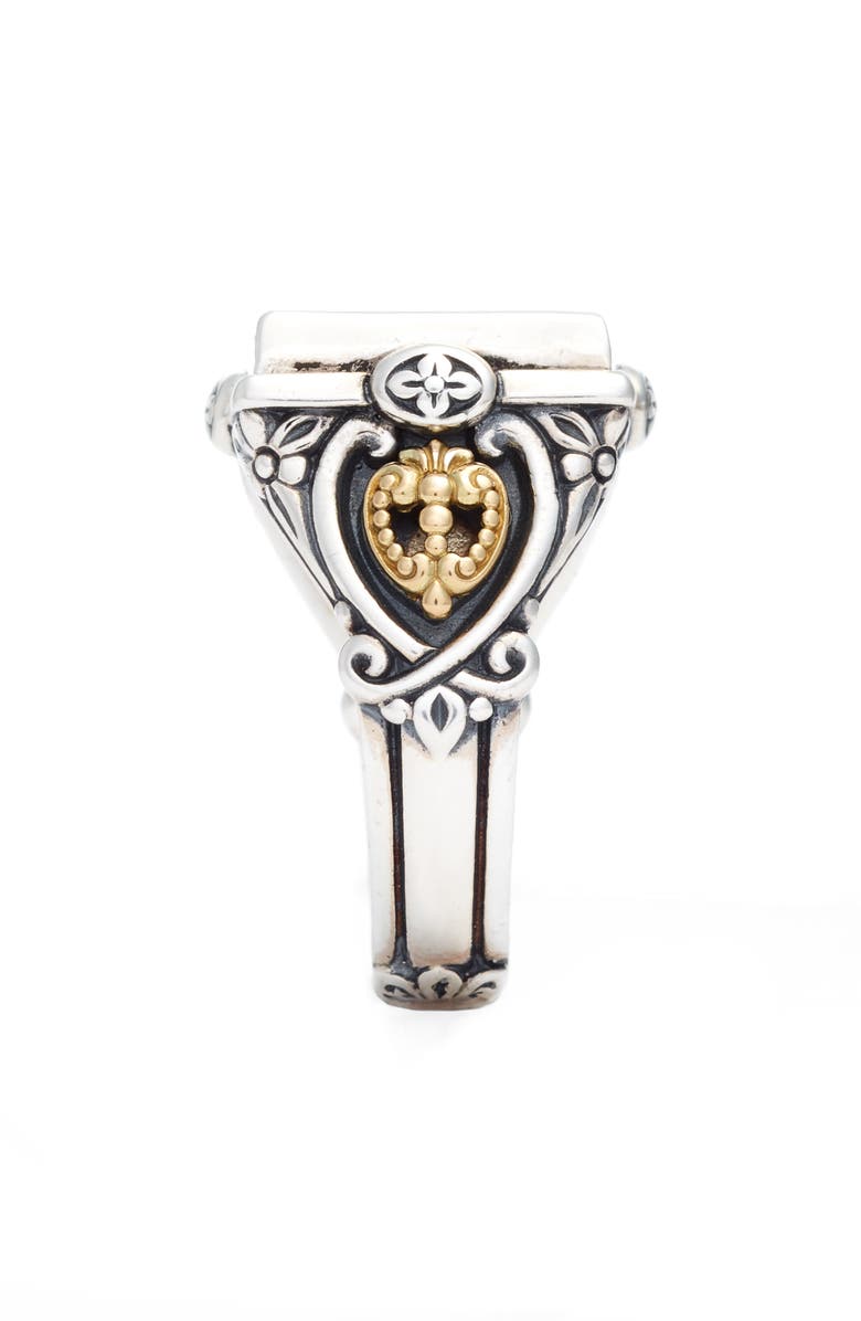 Konstantino Etched Sterling Carnelian Ring, Alternate, color, 