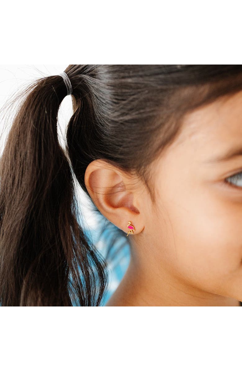 Pip Pop Flamingo Stud Earring, Alternate, color, Pink