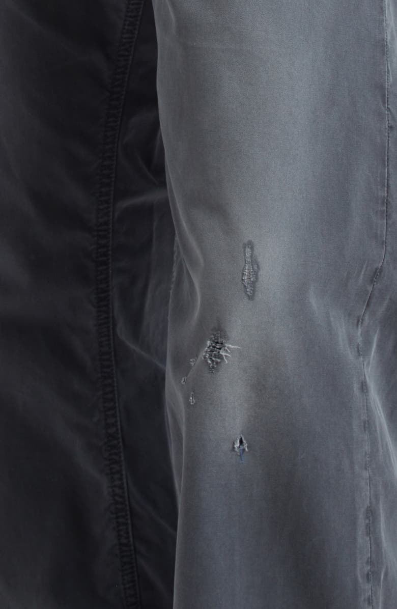 STOCKHOLM SURFBOARD CLUB Ralf Distressed Bootcut Pants, Alternate, color, Black