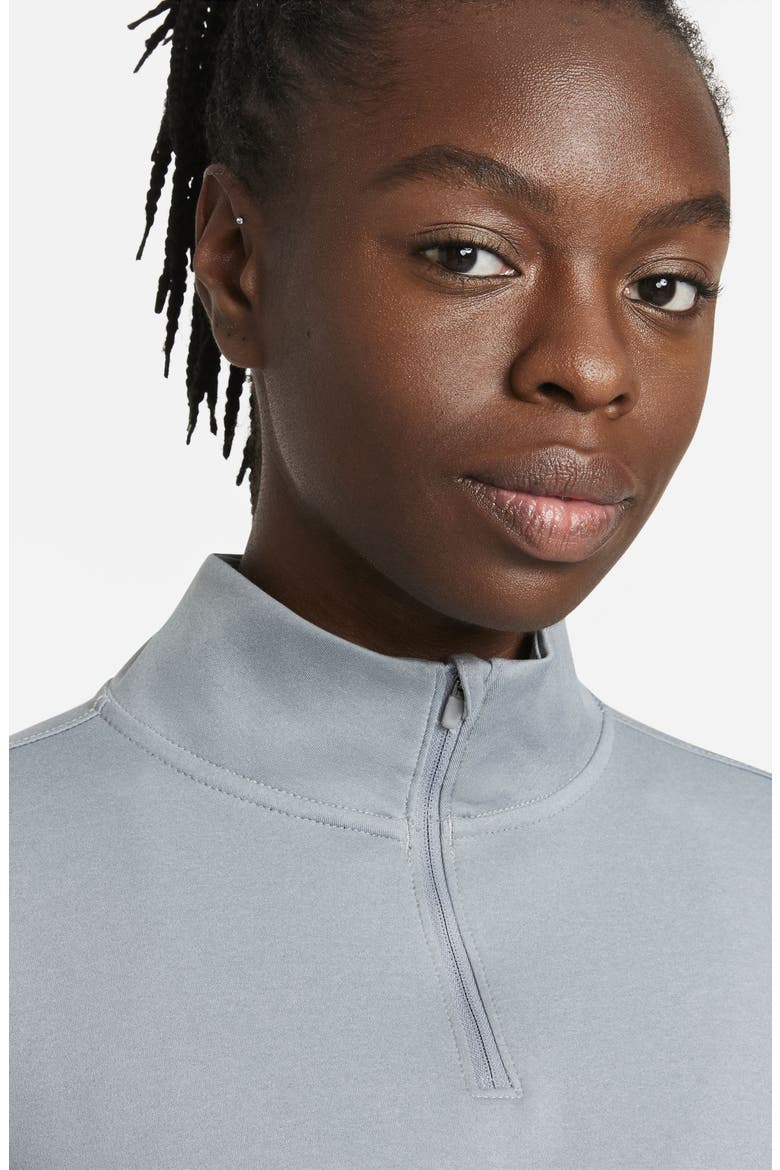 Therma-FIT One Long Sleeve Half Zip Pullover, Alternate, color, PARTICLE GREY/ HEATHER/ BLACK