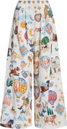 Camilla Kapadokya Kitsch Pleated Organic Cotton Wide Leg Pants