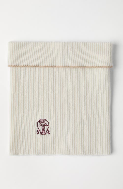 Brunello Cucinelli Neck Warmer In Brown