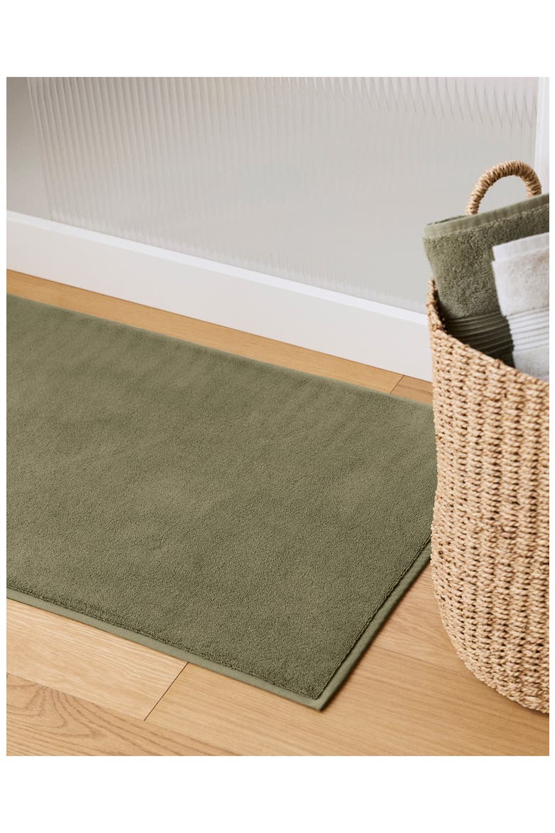 Classic Turkish Cotton Tub Mat, Alternate, color, THYME