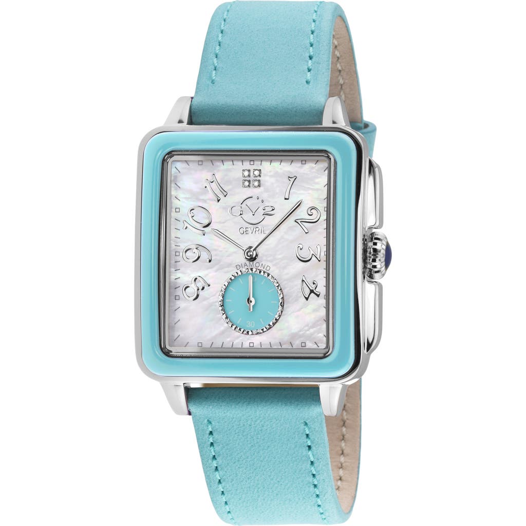Gv2 Bari Viva Mother-of-pearl Dial Diamond Watch, 34mm In Blue