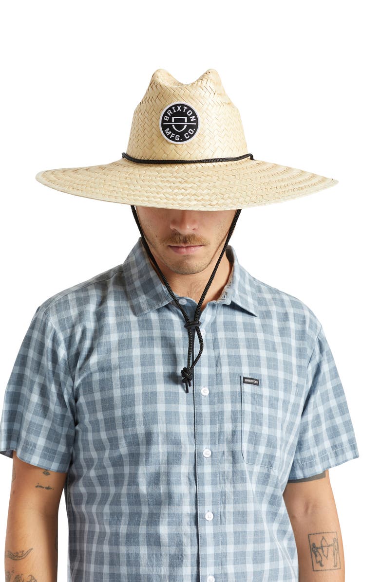 Brixton Crest Straw Sun Hat, Alternate, color, 