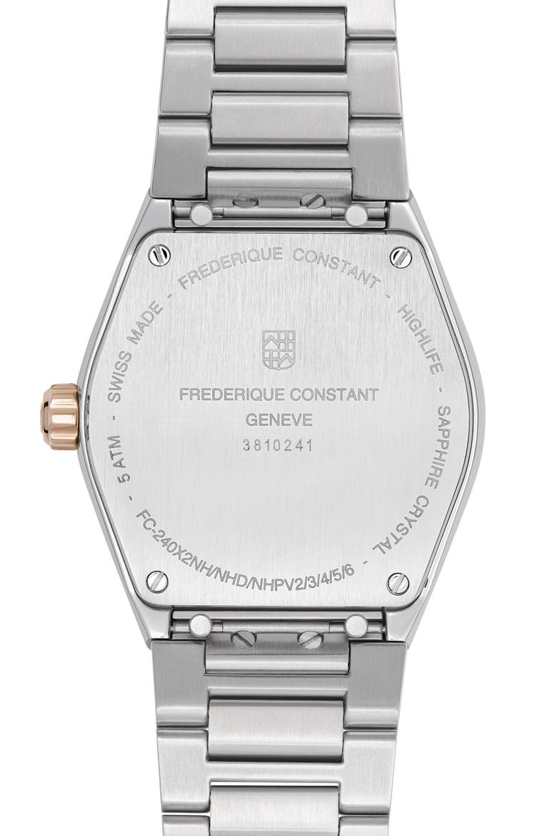 Highlife Diamond & Mother-of-Pearl Two-Tone Bracelet Watch, 31mm, Alternate, color, TWO-TONE/ PEARL