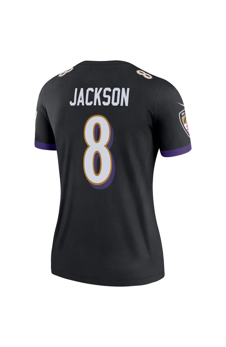 Nike Women's Nike Lamar Jackson Black Baltimore Ravens Legend Team Jersey, Alternate, color,