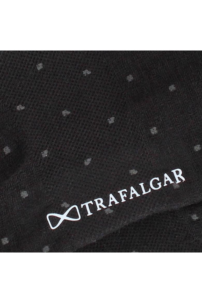 Croix Polka Dot Patterned Mid-Calf Merino Wool Socks, Alternate, color, Black with Charcoal Dots