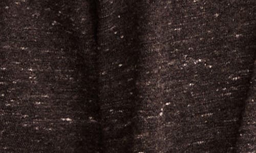 Lucky Brand Short Sleeve Marled Linen Button-up Shirt In Black