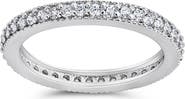 Sterling Forever Sterling Silver Sparkling CZ Band Ring