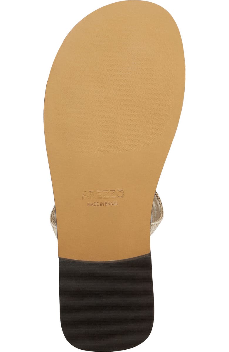 Arezzo Sophie Slide Sandal, Alternate, color, Platino