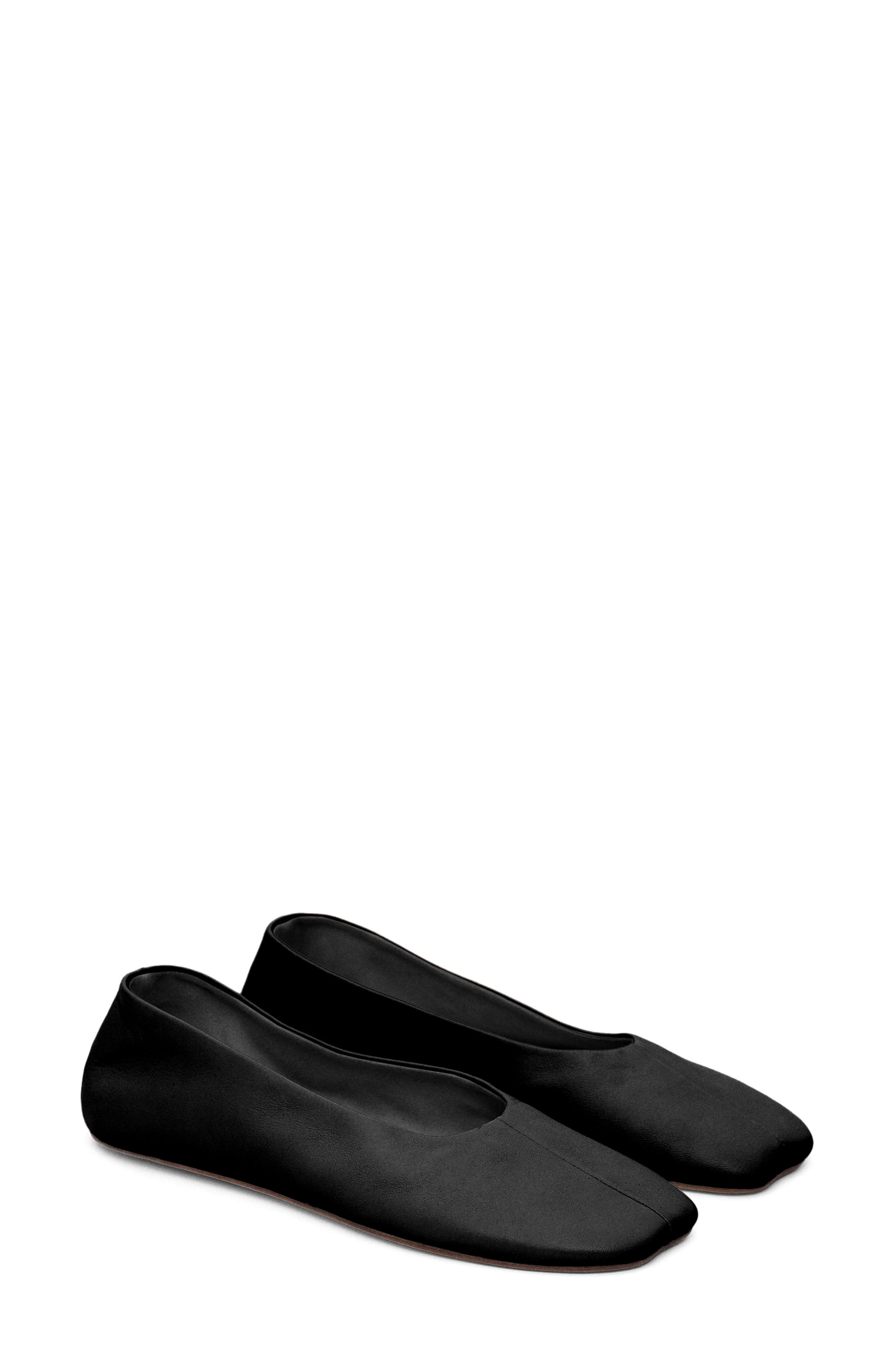 MANGO Ballet Flat, Main, color, Black
