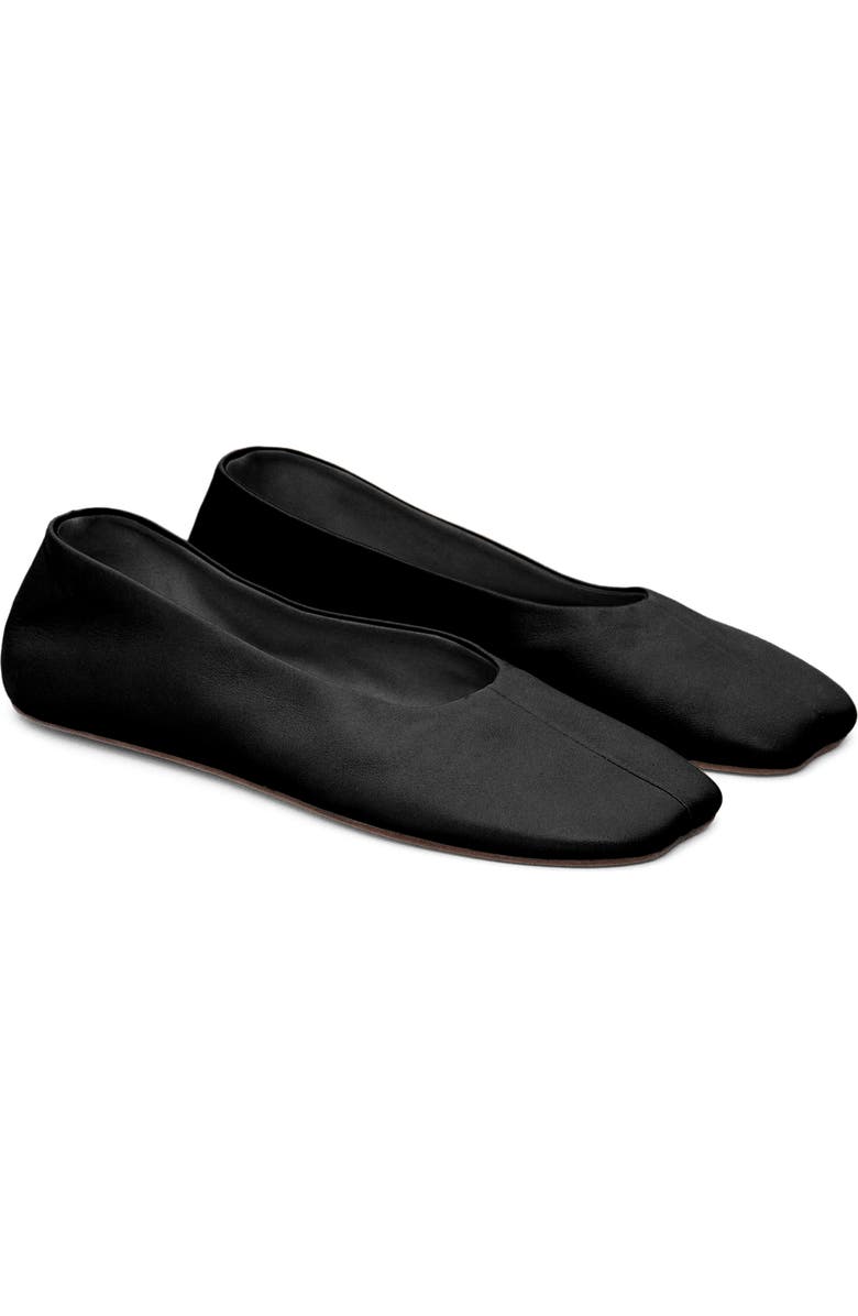MANGO Ballet Flat, Main, color, Black