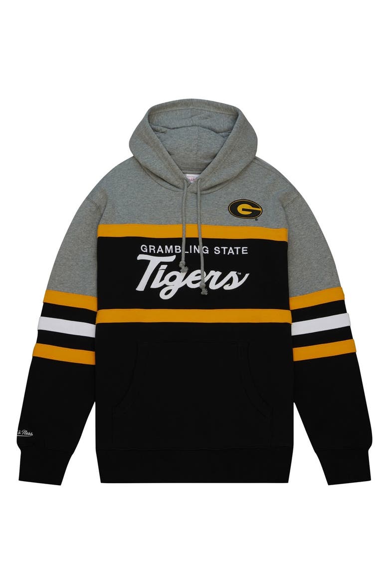 Men's Mitchell & Ness Black Grambling Tigers Head Coach Pullover Hoodie, Alternate, color, Black