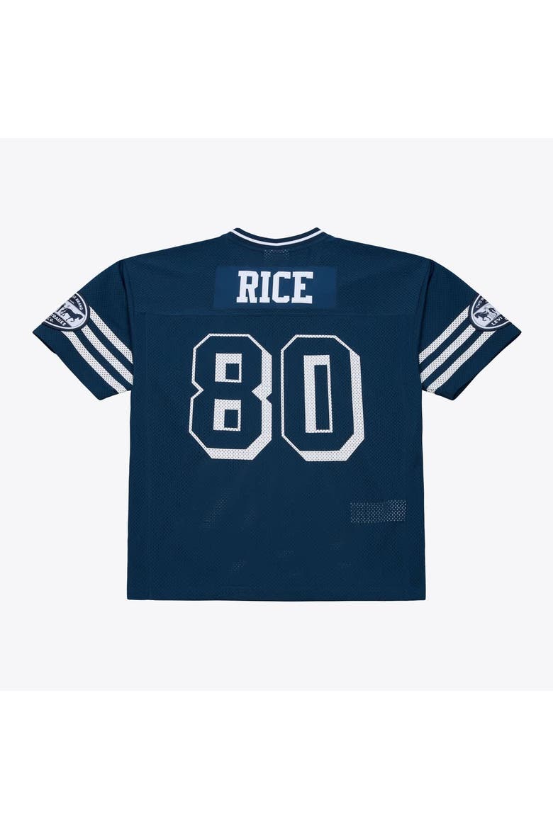 Unisex Mitchell & Ness x Levi's Jerry Rice Navy San Francisco 49ers Legacy Jersey, Alternate, color, Navy