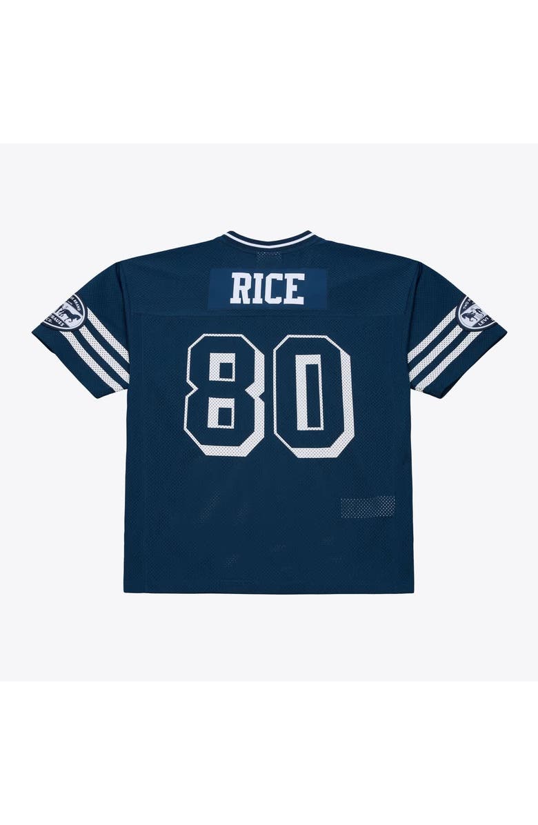 Mitchell & Ness Unisex Mitchell & Ness x Levi's Jerry Rice Navy San Francisco 49ers Legacy Jersey, Alternate, color, Navy