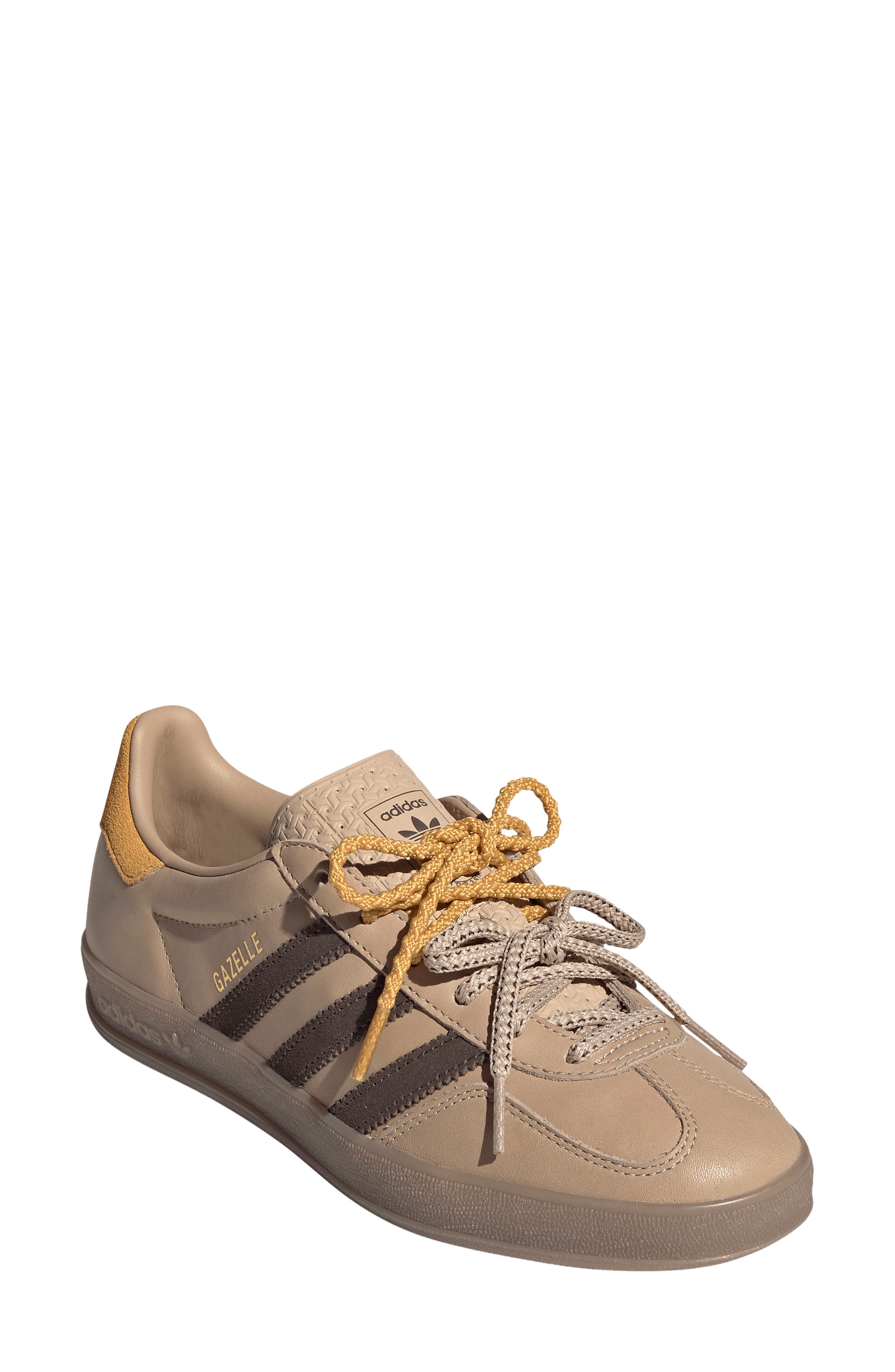 Gazelle Indoor Sneaker, Main, color, MAGIC BEIGE/ BROWN/ YELLOW