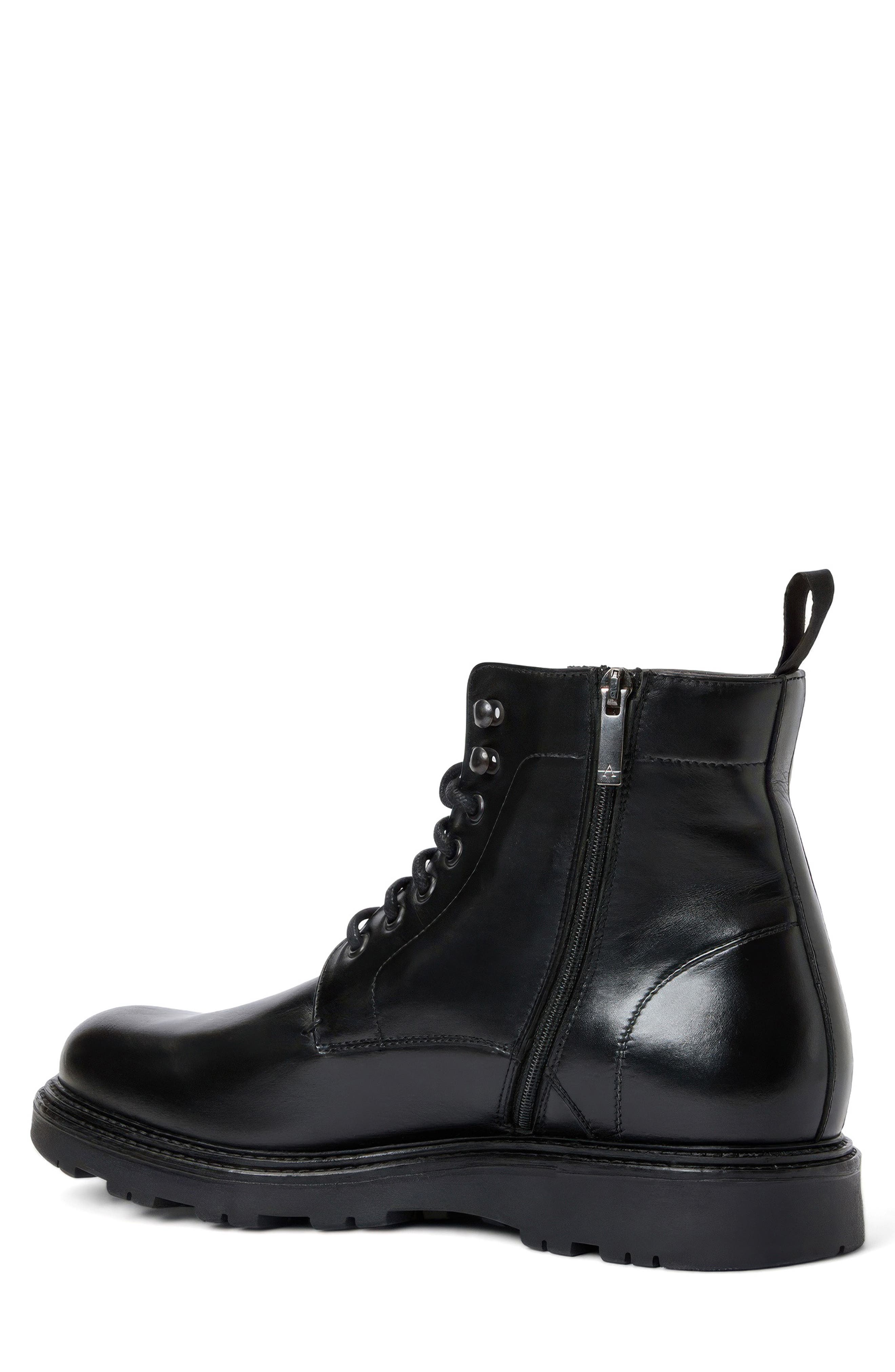 Agostino Waterproof Combat Boot, Alternate, color, BLACK