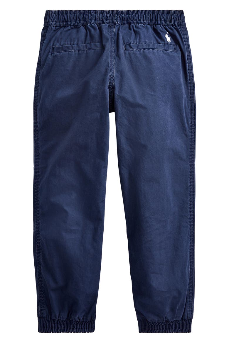 Kids' Cotton Poplin Joggers, Alternate, color, NAVY