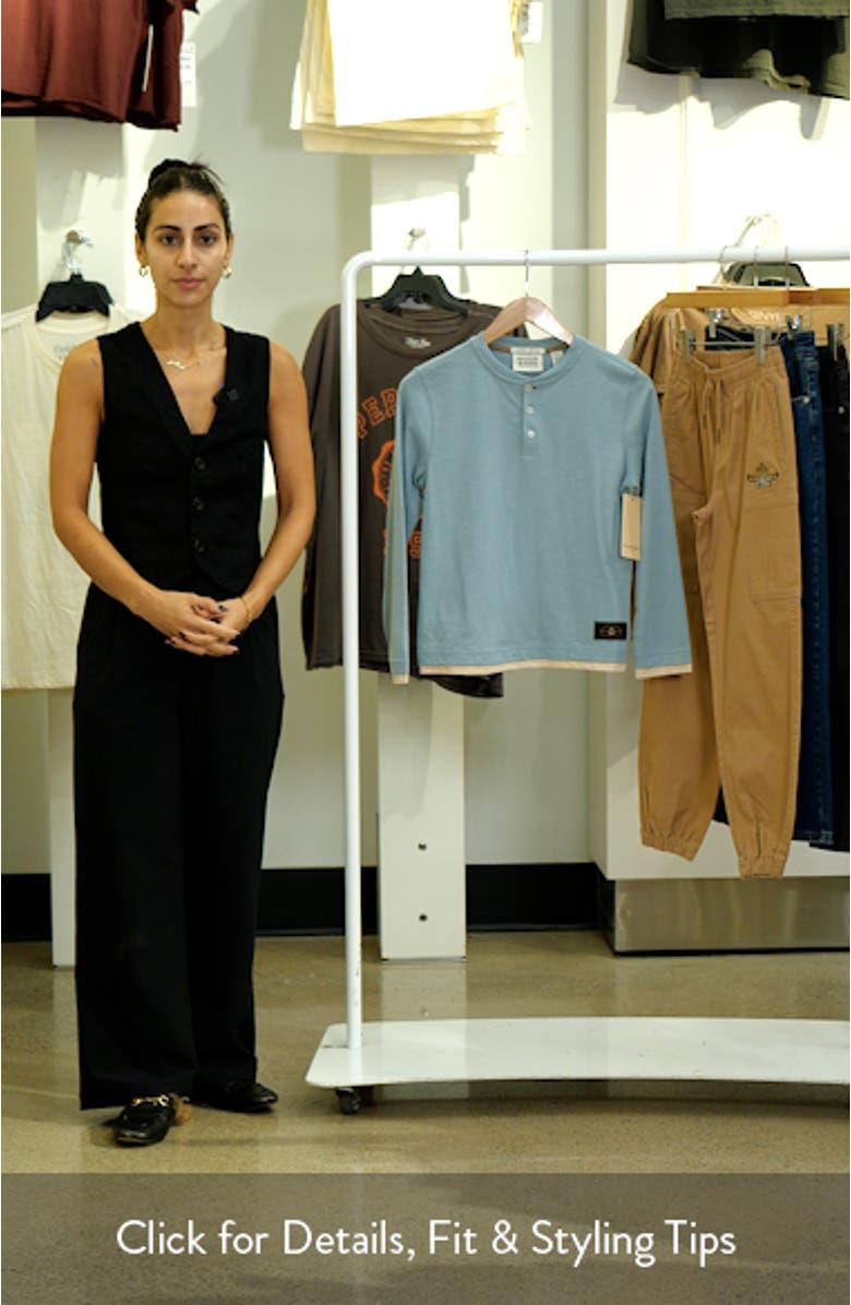 Kids' Slub Cotton Henley, sales video thumbnail