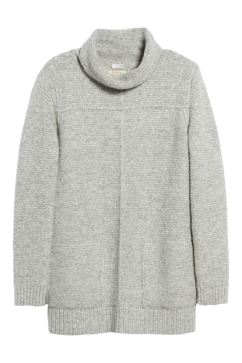Malvern Roll Collar Sweater, Alternate, color, LIGHT GREY MARL