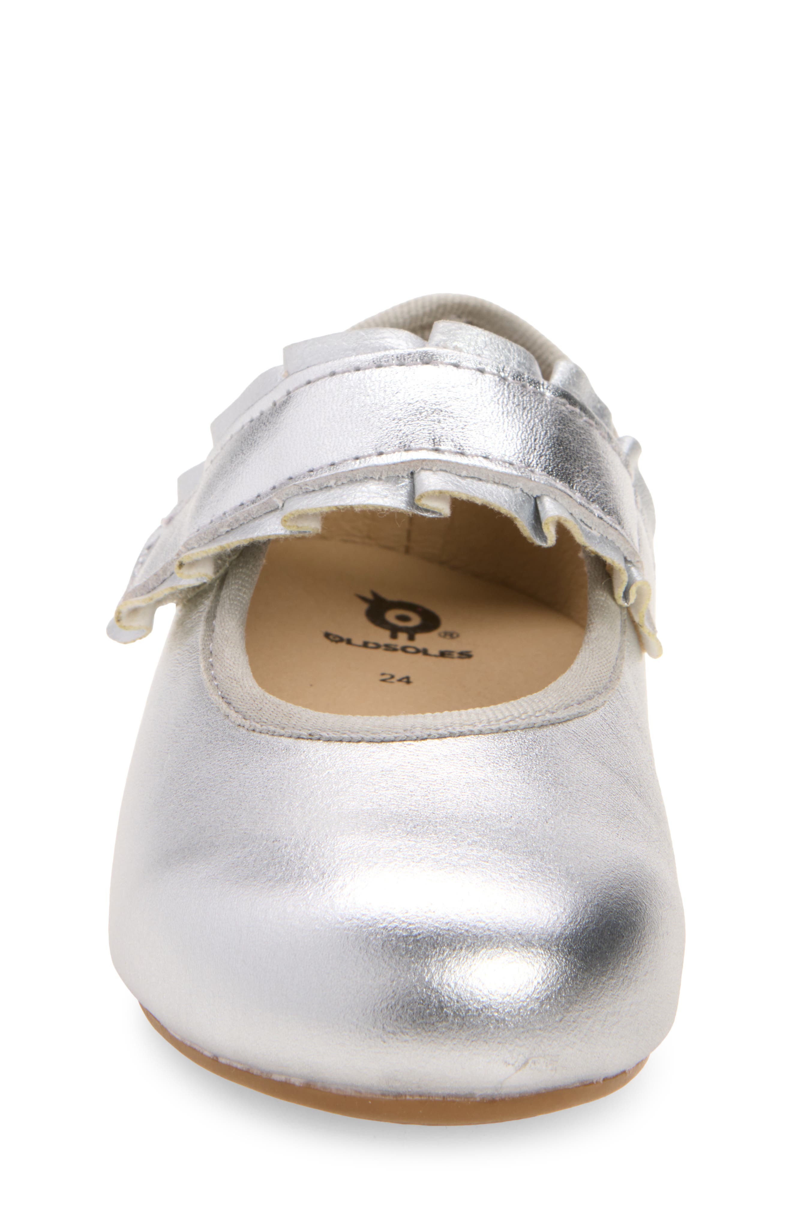 Kids' Frilly Jane Mary Jane, Alternate, color, SILVER