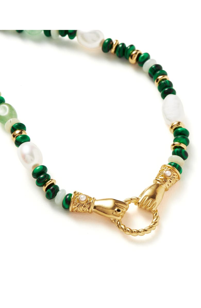 Missoma x Harris Reed In Good Hands Beaded Pendant Necklace, Alternate, color, 