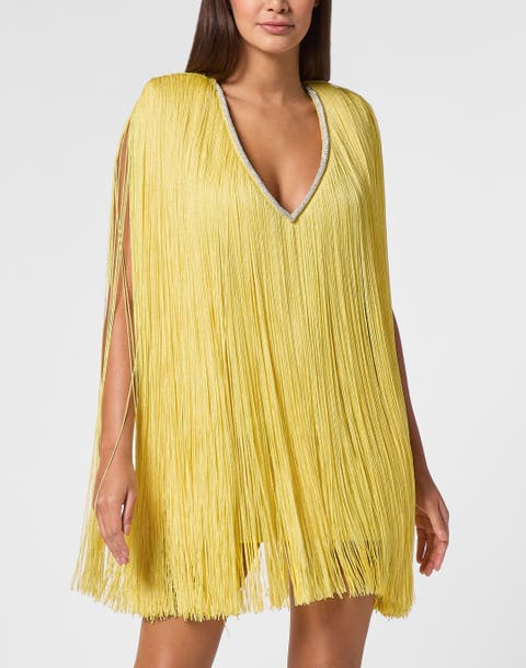 Fringe Mini Dress Women