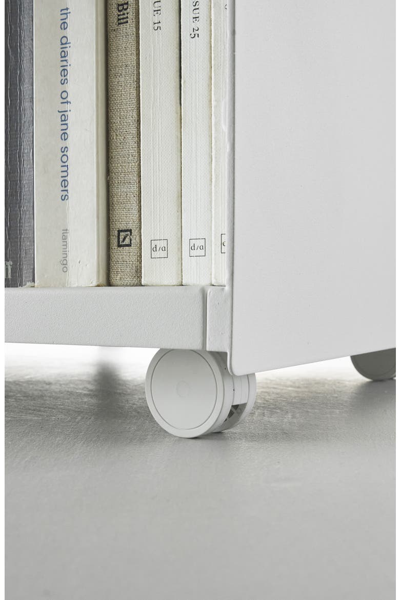 Mobile Hideaway Storage Cart, Alternate, color, WHITE
