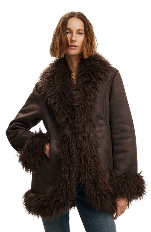 Cotton On Penny Lane Coat In Brown