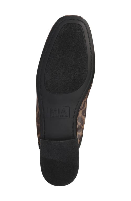 Mia Bouquet Bit Loafer Mule In Animal Print