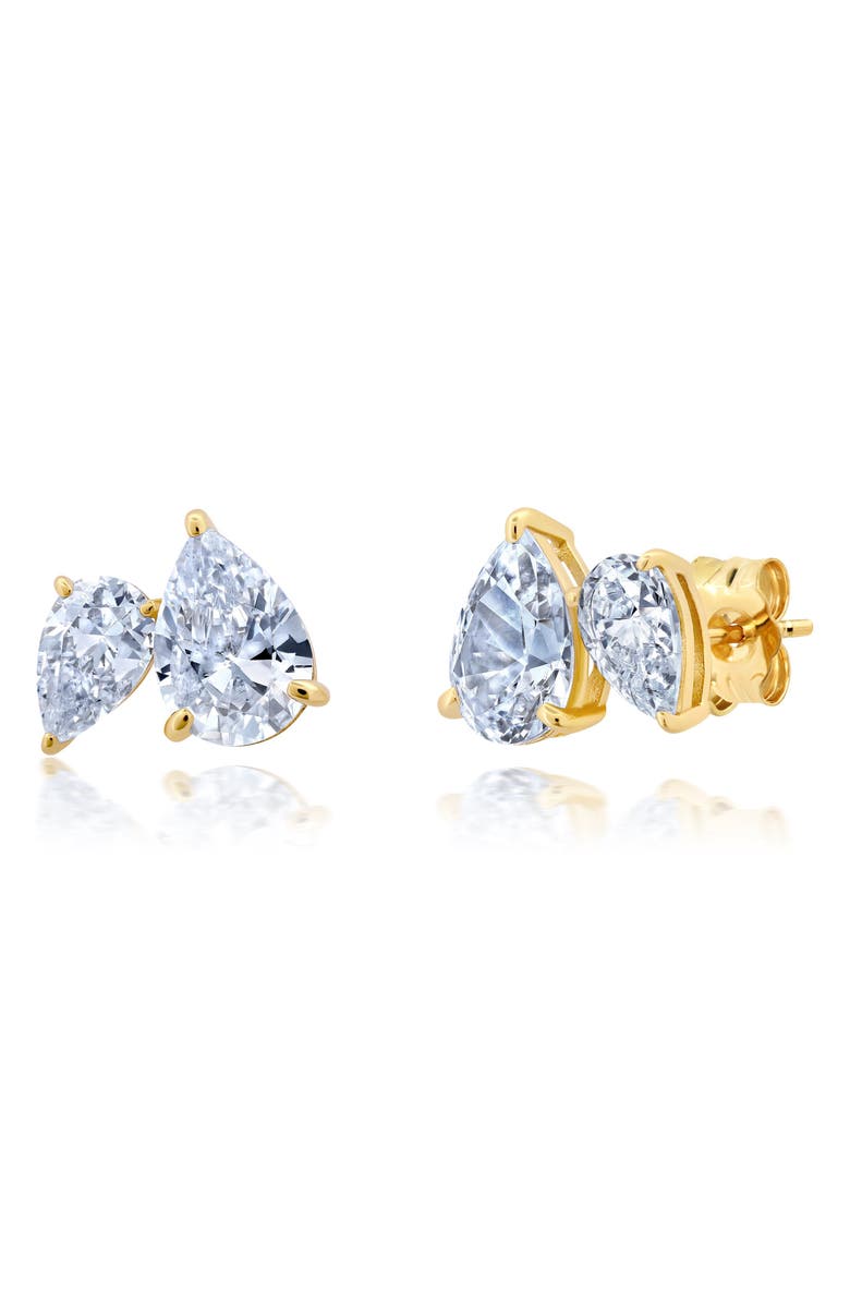 Crislu Small Up And Down Pear Cut Earrings, Main, color,