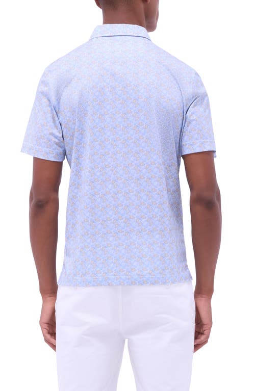 BUGATCHI BUGATCHI VICTOR OOOHCOTTON® LEAF PRINT POLO