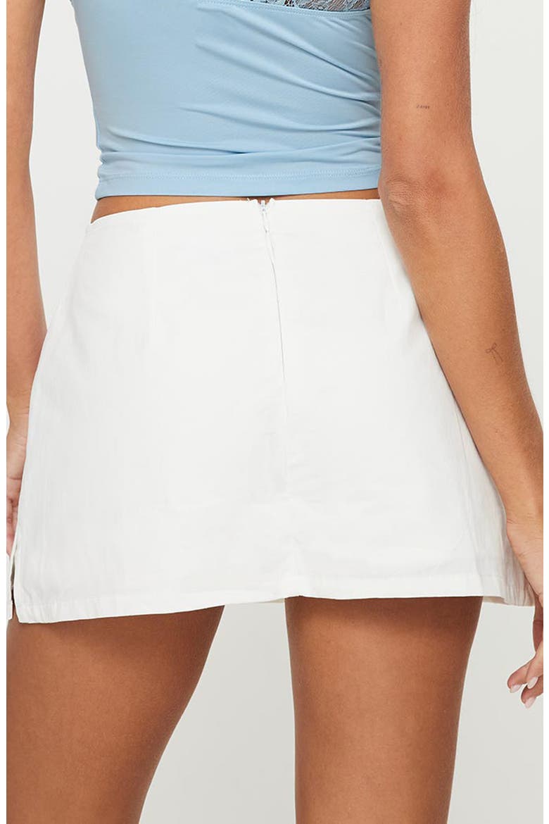 Gigi Cotton Miniskort, Alternate, color, WHITE