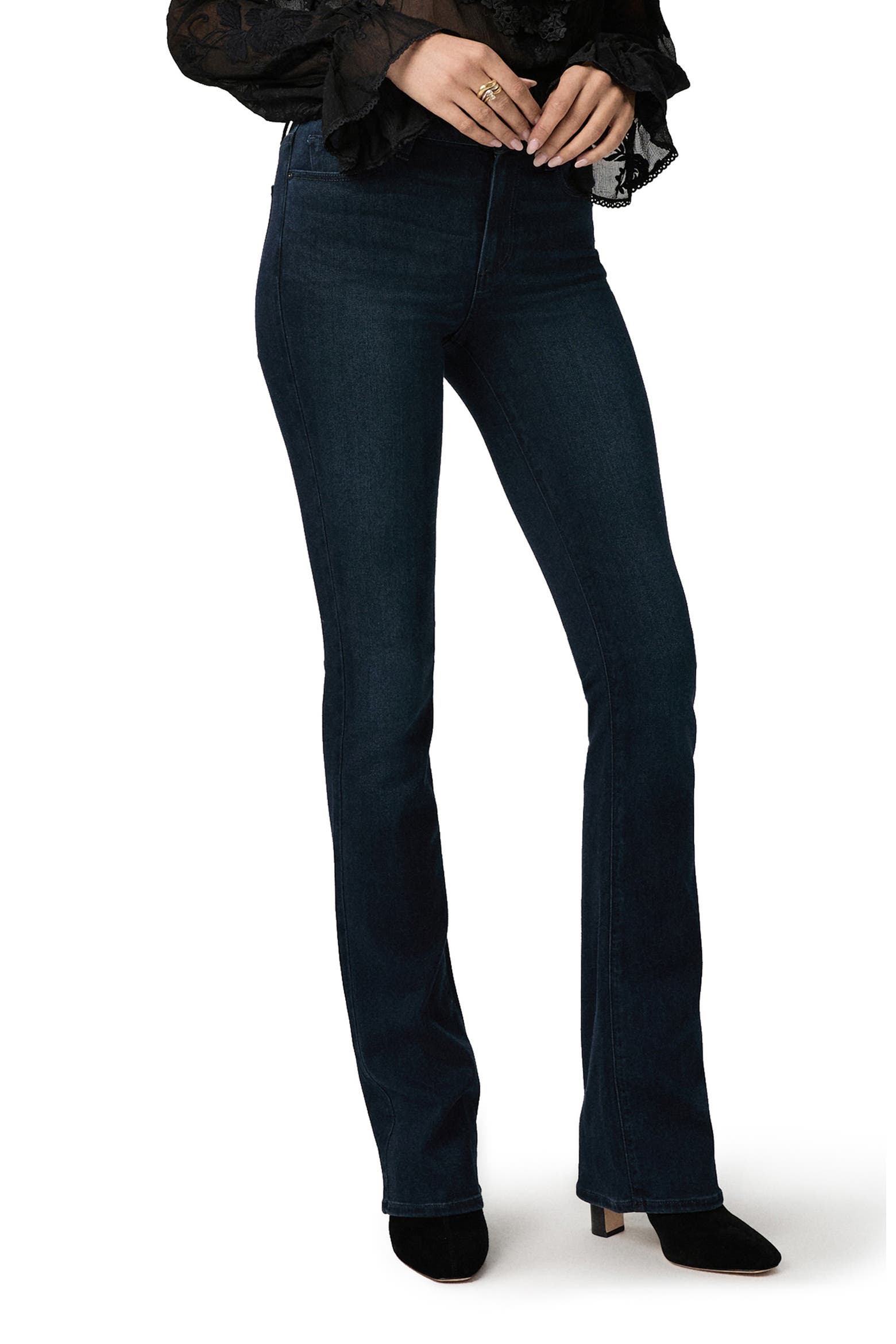 Manhayyan High Rise PAIGE Manhattan High Waist Bootcut Jeans (Women) | Nordstrom