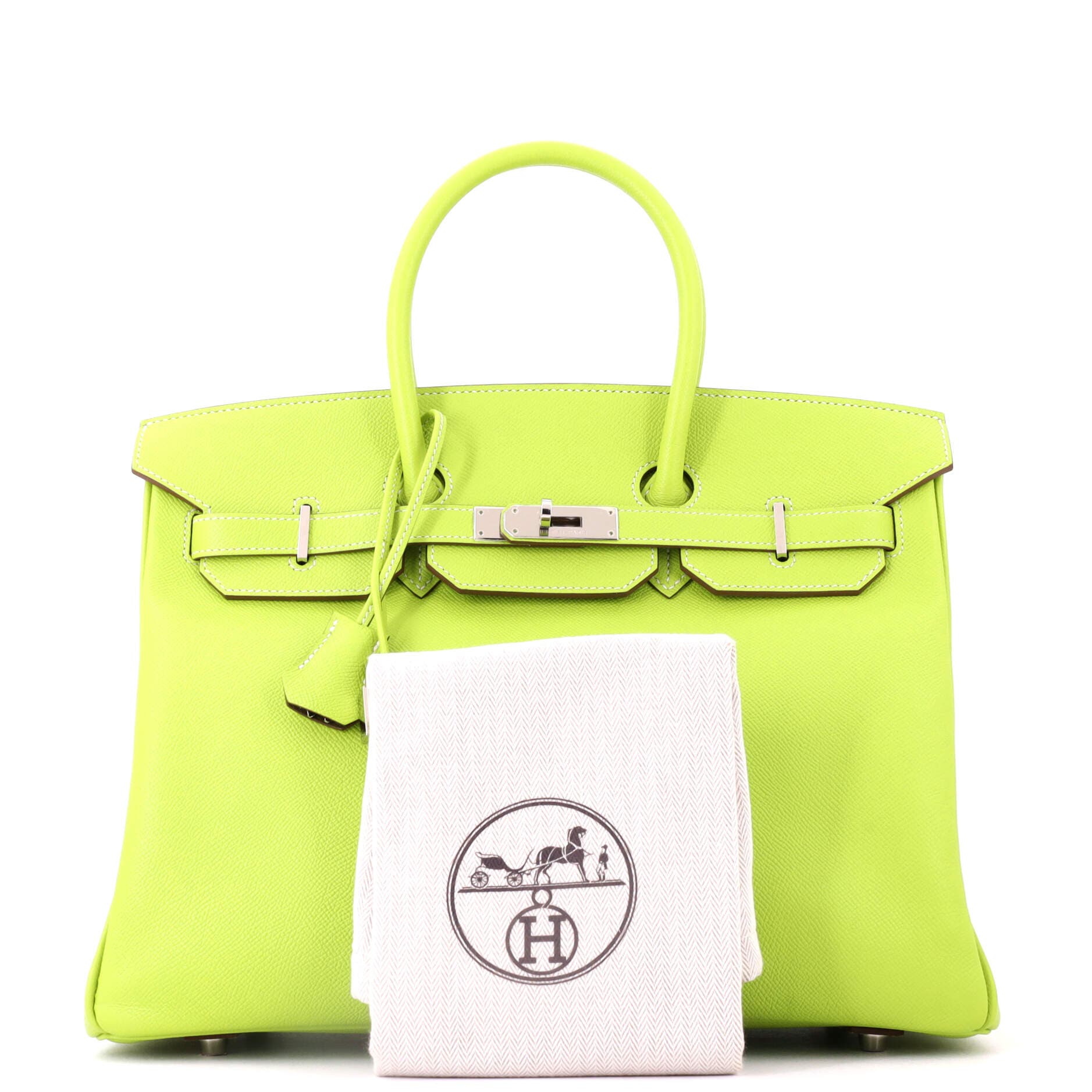 Pre-Owned Hermes Candy Birkin Bag Epsom 35, Alternate, color, Candy-Kiwi/Lichen