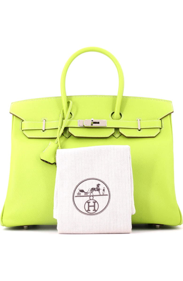 Pre-Owned Hermes Candy Birkin Bag Epsom 35, Alternate, color, Candy-Kiwi/Lichen