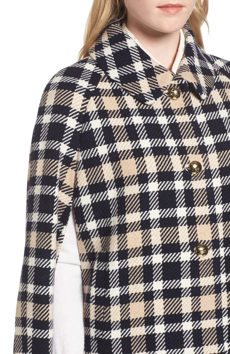 Draper James Windowpane Anderson Cape, Alternate, color, 