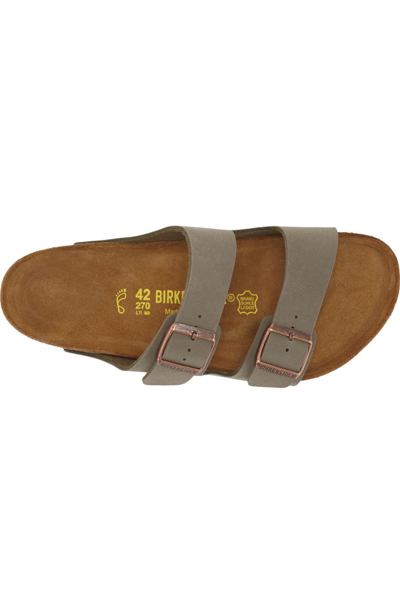 Birkenstock Arizona Slide Sandal, Alternate, color, Stone Birkibuc